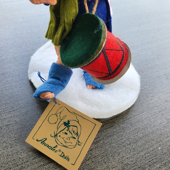 Annalee Mobilitee Dolls 1992 Little Drummer Boy Doll w/ Drum & Sticks Christmas - Picture 3 of 12